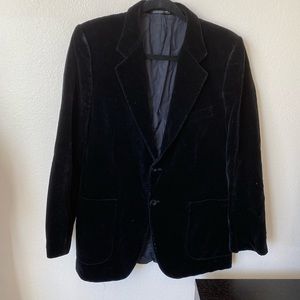 Yves Saint Laurent Men’s Vintage Velvet Blazer Black Fit Size M Sport Coat